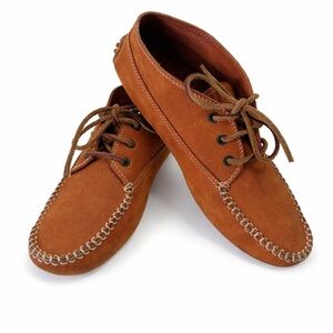 Tod’s Italian Chukka Driving Moccasins shoes boots US 9 women’s Cognac Leather